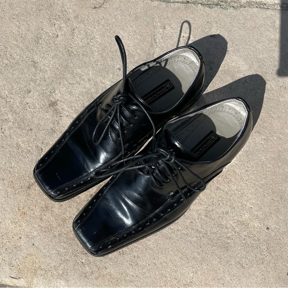 [6] Stacey Adams Men’s Black Oxford Dress Shoes EUC - Picture 4 of 6